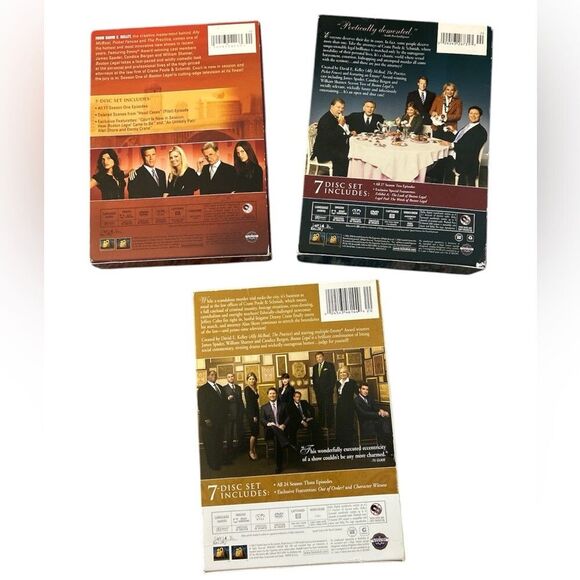 Boston Legal DVD's Seasons one, two, and three Entertainment Attorney 1, 2, 3 - Picture 6 of 6